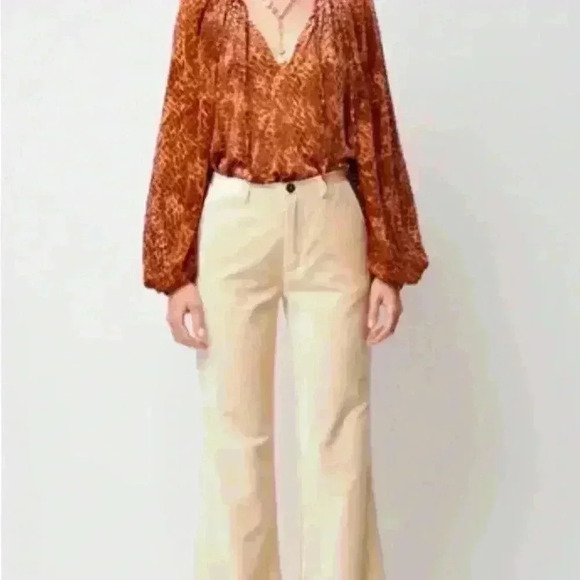 Ulla Johnson Pauline Blouse - Sienna Size 0 - Picture 3 of 7